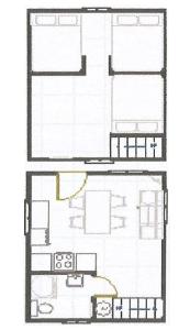 Půdorys ubytování Chalet chaleureux - Herisson
