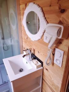 Koupelna v ubytování Chalet chaleureux - Herisson
