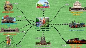 a collage of pictures of different types of landmarks at Mysore City Vibe By A1k in Mysore