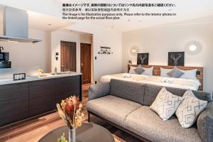 Istumisnurk majutusasutuses Apartment Hotel 11 Shinsaibashi Amemura