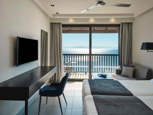 A television and/or entertainment centre at Aeolos Beach Resort