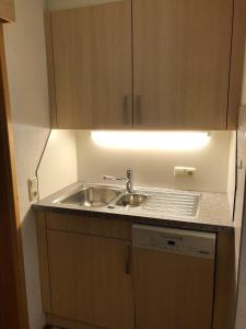 Kuchyň nebo kuchyňský kout v ubytování Ferienwohnung Salzgeber