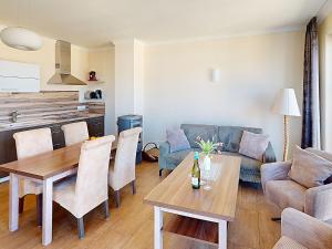 Η κουζίνα ή μικρή κουζίνα στο Residenz Villa Ostsee +9 φωτογραφίες