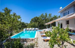 an image of a swimming pool in a house at Amazing Home In Crikvenica in Crikvenica