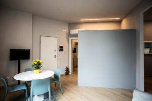 TV a/nebo společenská místnost v ubytování Hotel Delta