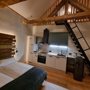 Kuchyň nebo kuchyňský kout v ubytování Landhaus Nikki