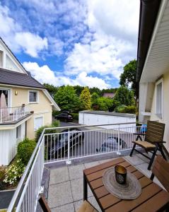 Balkón nebo terasa v ubytování Mueggenburger Weg 46 Wohnung 3 Auszeit