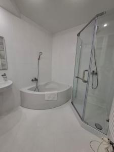Kúpeľňa v ubytovaní Apartamenty Karmelicka Deluxe Old Town WAWELOFTS