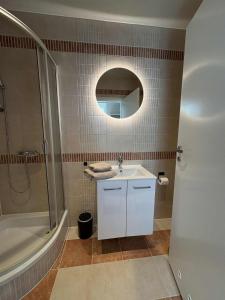 Koupelna v ubytování Notodden Sentrum Apartment NO 13