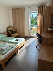 Voodi või voodid majutusasutuse Privatzimmer Jarosch toas
