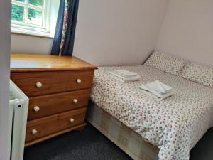 Postel nebo postele na pokoji v ubytování Bryn Cottage