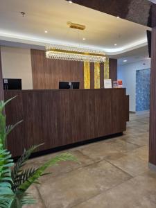 Lobby alebo recepcia v ubytovaní Canada Hotel Budapest