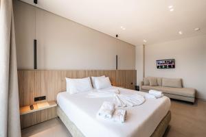 Postel nebo postele na pokoji v ubytování Hotel Portanova
