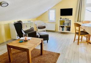 Kuchyň nebo kuchyňský kout v ubytování Villa Granitz - Ferienwohnung 45466 (Sassnitz)