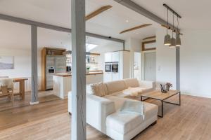 Η κουζίνα ή μικρή κουζίνα στο Ferienwohnung Auszeit in Bohmstedt