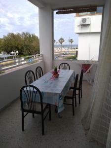 Balkón nebo terasa v ubytování Casa Vista Mare Circeo