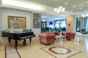 Posezení v ubytování Hotel Rusca