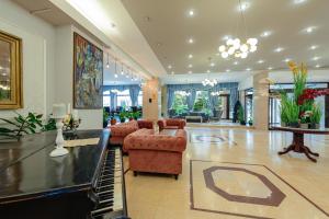 Posezení v ubytování Hotel Rusca