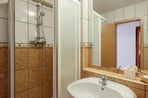 Koupelna v ubytování Hotel Rusca