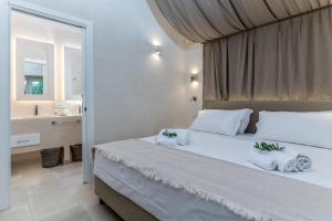 Postel nebo postele na pokoji v ubytování Villa dei sogni