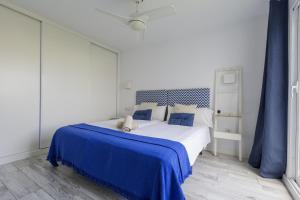 Postel nebo postele na pokoji v ubytování Terraza de Santa Cruz