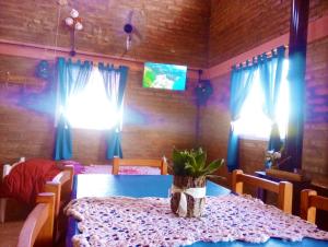 Μια τηλεόραση ή/και κέντρο ψυχαγωγίας στο Cabaña AmaNacer