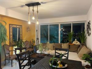 Χώρος καθιστικού στο Lujoso y cómodo apartamento en la isla de margarita