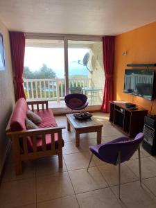 Χώρος καθιστικού στο Bahia Pelicanos Caleta Horcon