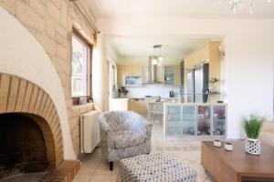 Χώρος καθιστικού στο Sissy Luxury Mountain Villa