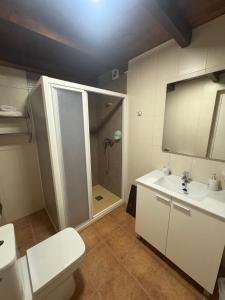 Koupelna v ubytování Hotel Guara Inlukā