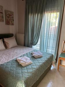 Postel nebo postele na pokoji v ubytování Lavender house