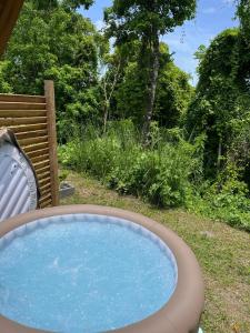 Zahrada ubytování Bungalow " Man Doudou"