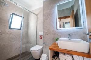 Koupelna v ubytování Hotel EN AD