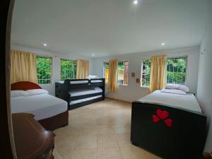MINCA Chunuu - glamping - coworking MINCA客房内的一张或多张床位