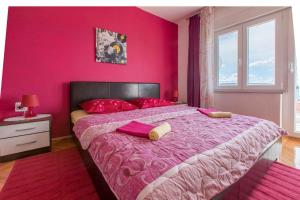 Posteľ alebo postele v izbe v ubytovaní Apartment in Crikvenica 5611