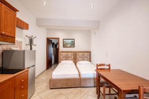 Kuchyň nebo kuchyňský kout v ubytování Hotel EN AD