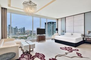 Voodi või voodid majutusasutuse Sheraton Colombo Hotel toas