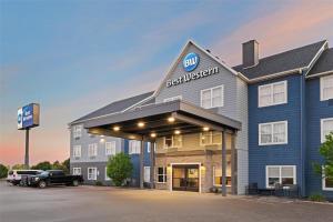 a rendering of a hotel with a building at Best Western Eau Claire South in Eau Claire