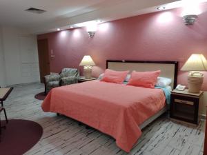 En eller flere senge i et værelse på Hotel Tamazunchale + 15 billeder