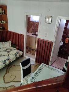 A seating area at Barázda Apartman