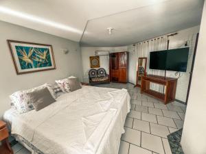 Televisyen dan/atau pusat hiburan di Falésia Praia Hotel