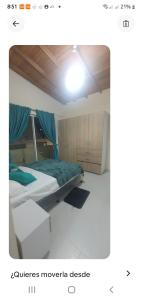 Postel nebo postele na pokoji v ubytování Casa con pisina de 3 habitaciones en Andes 15 mtos jardín