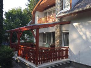 Balkón nebo terasa v ubytování Sirály Apartman