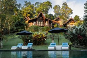 Zahrada ubytování Bali Palms