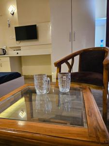 TV a/nebo společenská místnost v ubytování Sky villa