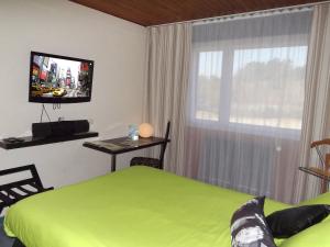 TV a/nebo společenská místnost v ubytování Auberge Du Parc