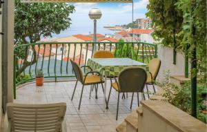 Balkón nebo terasa v ubytování 2 Bedroom Gorgeous Apartment In Podgora