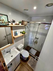 Koupelna v ubytování Cottage Cantinho da Quinta