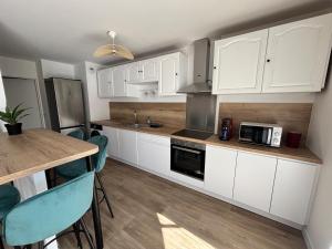 Η κουζίνα ή μικρή κουζίνα στο Spacious renovated apartment near Paris metro 11 +3 φωτογραφίες