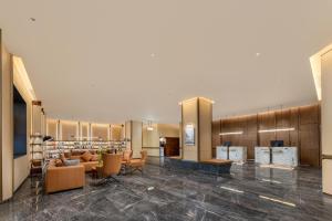 Χώρος καθιστικού στο Atour Hotel Beijing Guomao Dongdaqiao Subway Station
